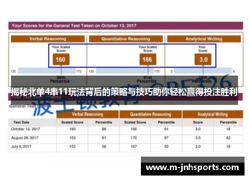 揭秘北单4串11玩法背后的策略与技巧助你轻松赢得投注胜利