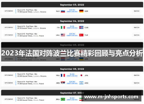 2023年法国对阵波兰比赛精彩回顾与亮点分析 2023年法国对阵波兰比赛精彩回顾与亮点分析